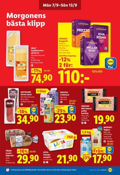 Lidl reklamblad i vecka 37 sida 5