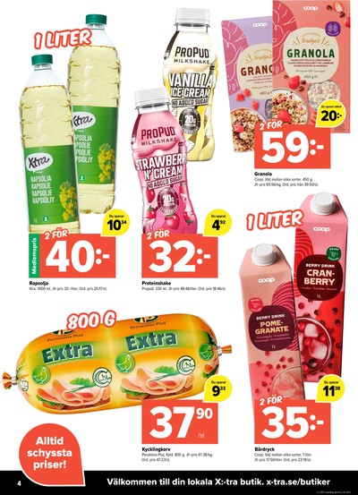 X:-tra reklamblad i vecka 37 sida 4
