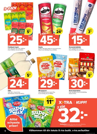 X:-tra reklamblad i vecka 37 sida 6