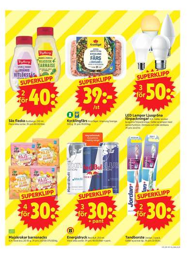 ICA Supermarket reklamblad i vecka 37 sida 3