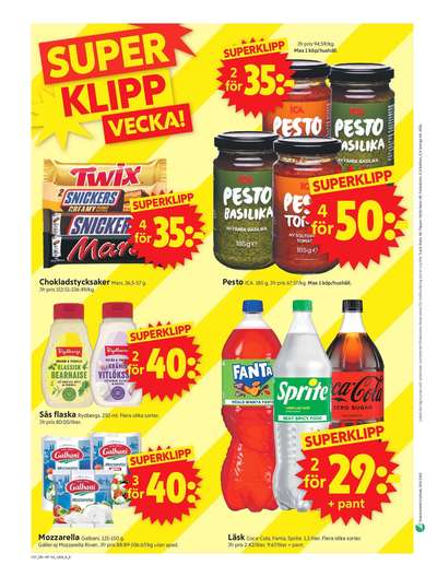 ICA Supermarket reklamblad i vecka 37 sida 10