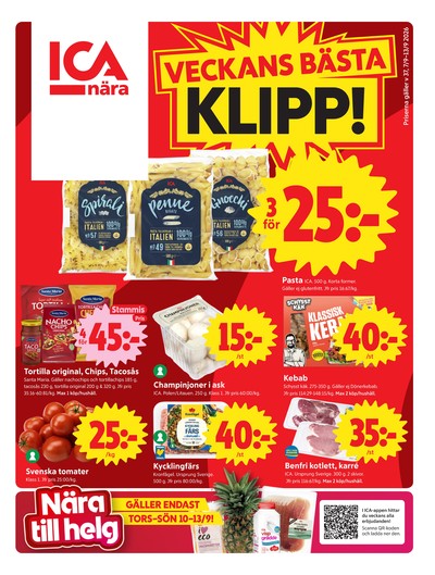 ICA Nära reklamblad i vecka 37 sida 1