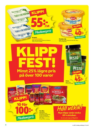 Stora Coop reklamblad i vecka 37 sida 2