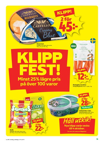 Stora Coop reklamblad i vecka 37 sida 15