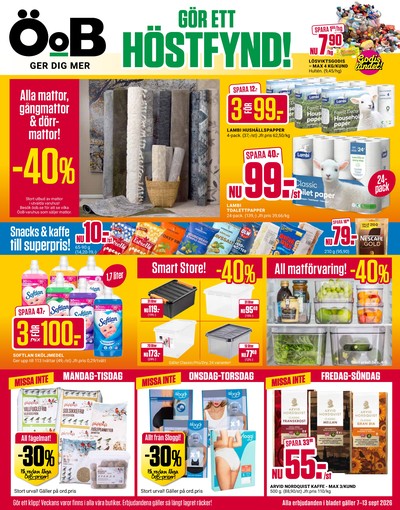 ÖoB reklamblad i vecka 37 sida 1