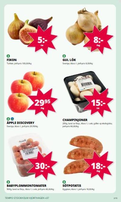 Tempo reklamblad i vecka 37 sida 2