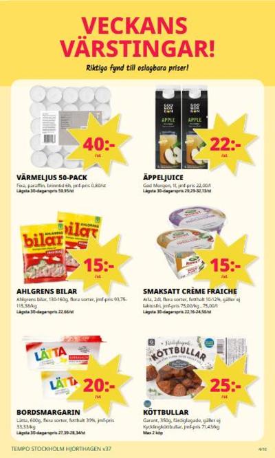 Tempo reklamblad i vecka 37 sida 4