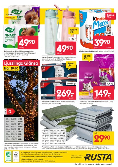 Rusta reklamblad i vecka 37 sida 16