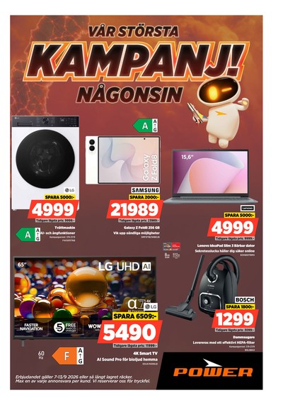 Power reklamblad i vecka 37 sida 1