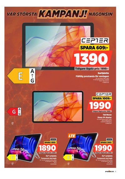 Power reklamblad i vecka 37 sida 17
