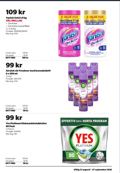 Costco reklamblad i vecka 38 sida 19