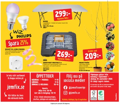 Jem & Fix reklamblad i vecka 38 sida 16