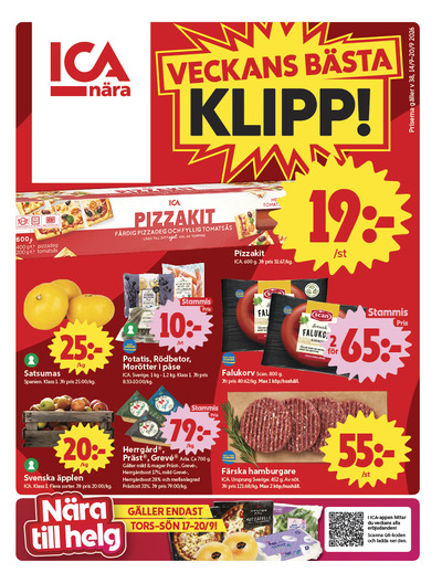 ICA Nära reklamblad i vecka 38 sida 1