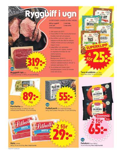 ICA Supermarket reklamblad i vecka 38 sida 4