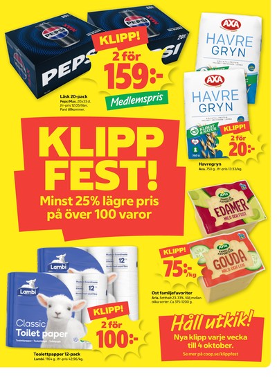 Coop reklamblad i vecka 38 sida 2