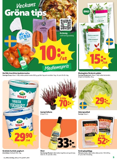 Coop reklamblad i vecka 38 sida 5