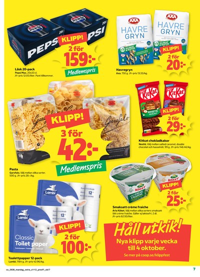 Coop reklamblad i vecka 38 sida 7