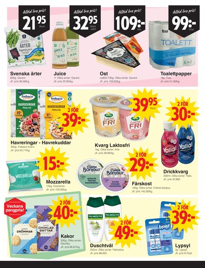 Matöppet reklamblad i vecka 38 sida 2