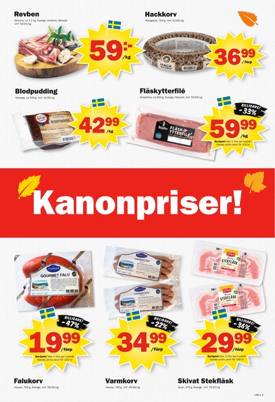 Pekås reklamblad i vecka 38 sida 3