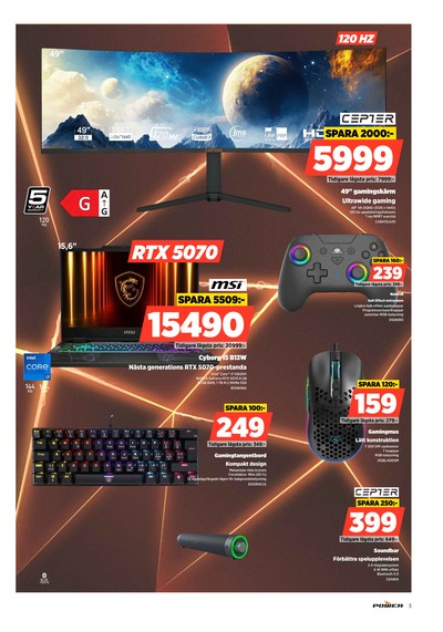 Power reklamblad i vecka 38 sida 3