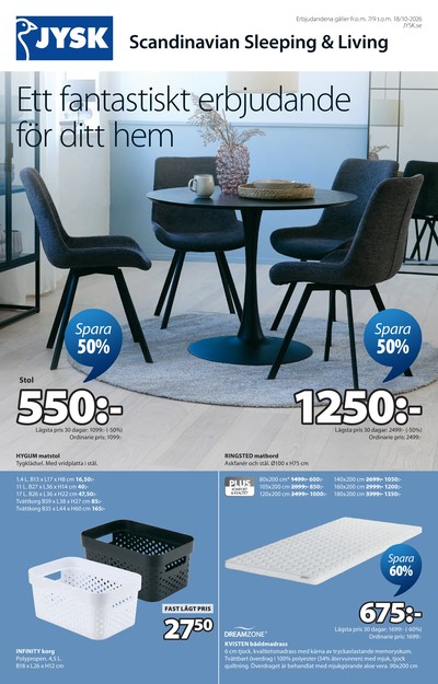 Jysk reklamblad i vecka 39 sida 2