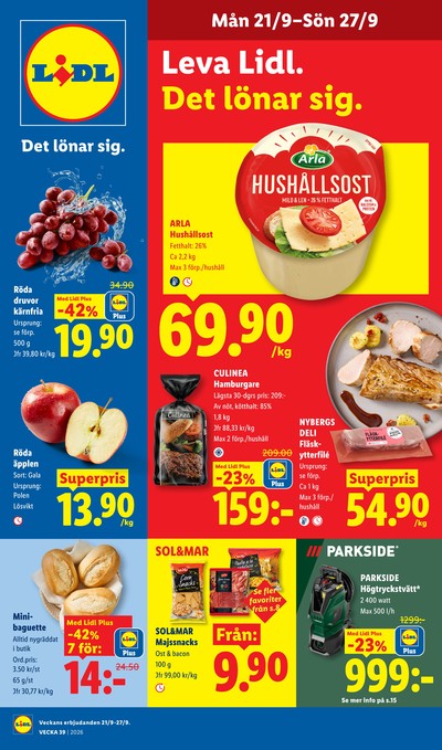 Lidl reklamblad i vecka 39 sida 1