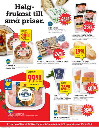 WILLY:S hemma reklamblad i vecka 39 sida 2