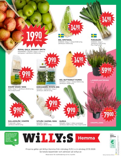 WILLY:S hemma reklamblad i vecka 39 sida 4