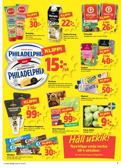 Coop reklamblad i vecka 39 sida 7