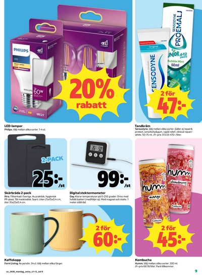 Coop reklamblad i vecka 39 sida 9