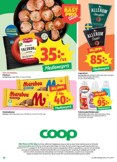 Coop reklamblad i vecka 39 sida 10