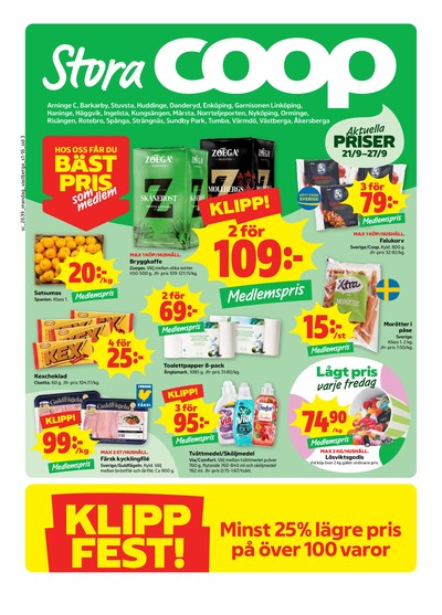 Stora Coop reklamblad i vecka 39 sida 3