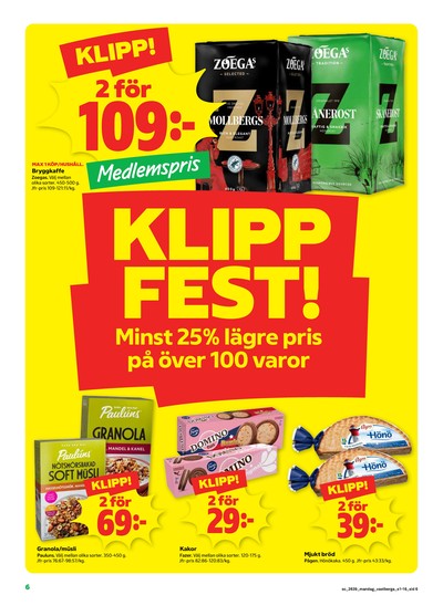 Stora Coop reklamblad i vecka 39 sida 6