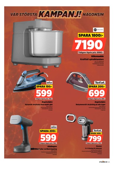 Power reklamblad i vecka 39 sida 43