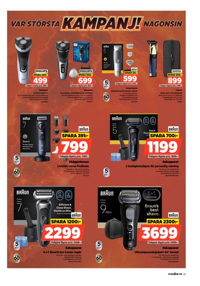Power reklamblad i vecka 39 sida 45
