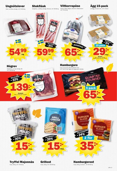 Pekås reklamblad i vecka 39 sida 3