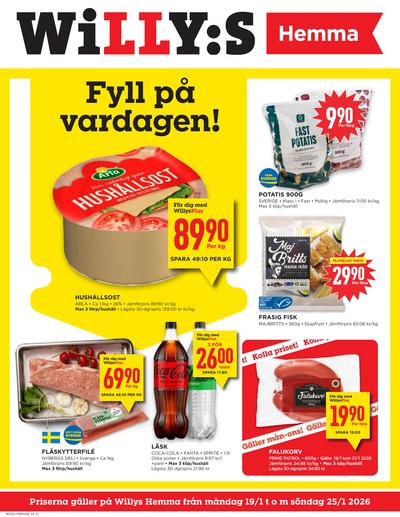 WILLY:S hemma reklamblad i vecka 4 sida 1