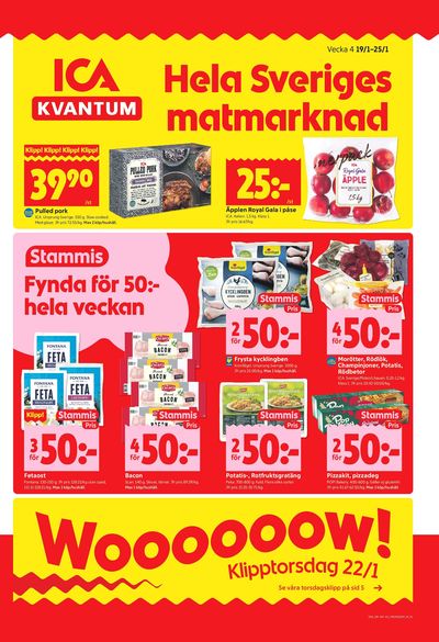 ICA Kvantum reklamblad i vecka 4 sida 1