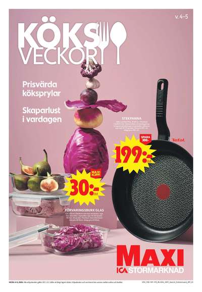 ICA Maxi reklamblad i vecka 4 sida 1