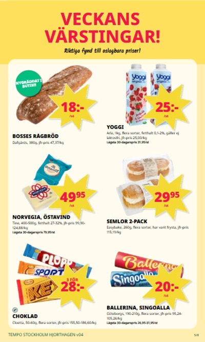 Tempo reklamblad i vecka 4 sida 5