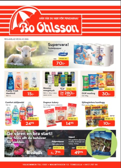 Bo Ohlsson reklamblad i vecka 4 sida 1