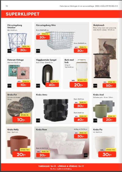 Bo Ohlsson reklamblad i vecka 4 sida 12