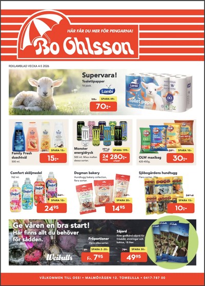 Bo Ohlsson reklamblad i vecka 4 sida 1