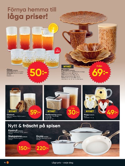 Dollarstore reklamblad i vecka 40 sida 14