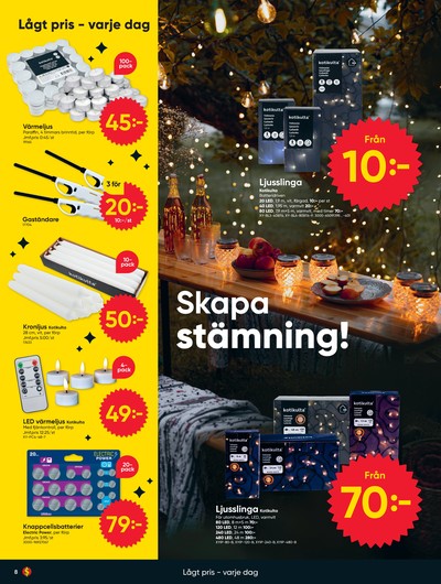 Dollarstore reklamblad i vecka 40 sida 8