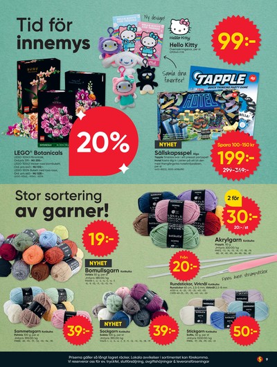 Dollarstore reklamblad i vecka 40 sida 9