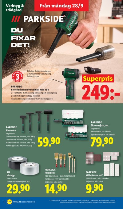 Lidl reklamblad i vecka 40 sida 17
