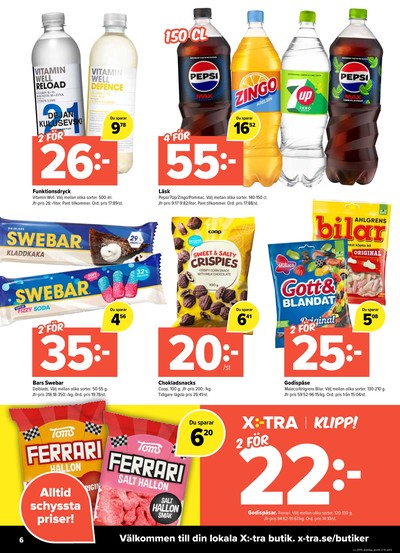 X:-tra reklamblad i vecka 40 sida 6