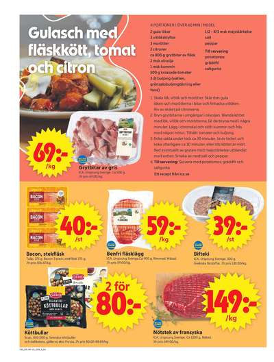 ICA Supermarket reklamblad i vecka 40 sida 4