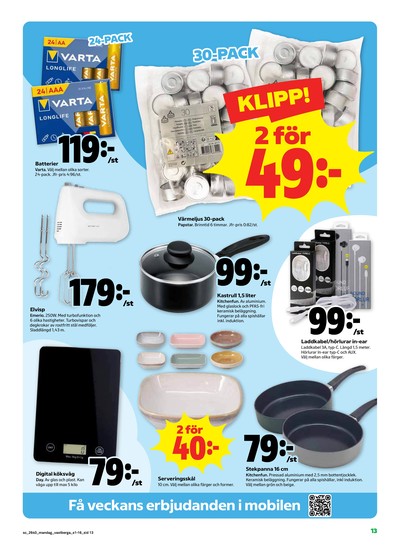 Stora Coop reklamblad i vecka 40 sida 13